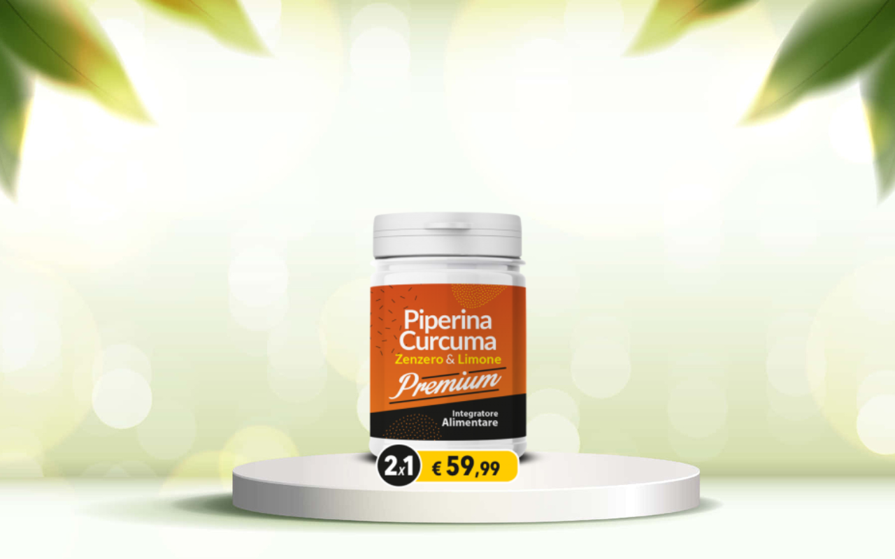 Scopri come depurarti e perdere peso con piperina e curcuma premium: ordina ora